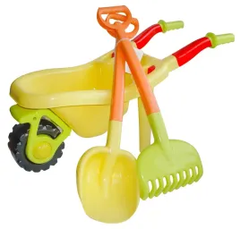 taczka-hemar-eco-line-do-piasku-duza-kolor-bananowy-lopatka-grabki