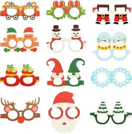 zestaw-swiateczne-okulary-12szt-smieszne-impreza-firmowa-pasterka-papierowe