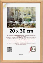 ramka-na-zdjecia-ze-szklem-akrylowym-drewniana-rama-kolor-bezowy-20x30cm