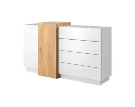 nowoczesna-dwudrzwiowa-komoda-szuflady-modny-design-wood-bialy-zloty-dab
