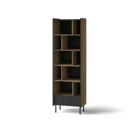 regal-60cm-z-szuflada-na-ksiazki-ryflowany-prestigo-czarny-orzech