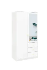 biala-szafa-uchylna-z-lustrem-100-cm-dwudrzwiowa-zlote-uchwyty-rainbow