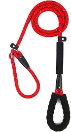 smycz-dla-psa-spacerowa-odblaskowa-czerwona-20-55kg-180cm