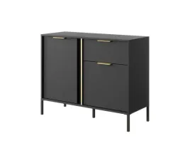 komoda-waska-lars-2d1s-103-kolor-antracyt