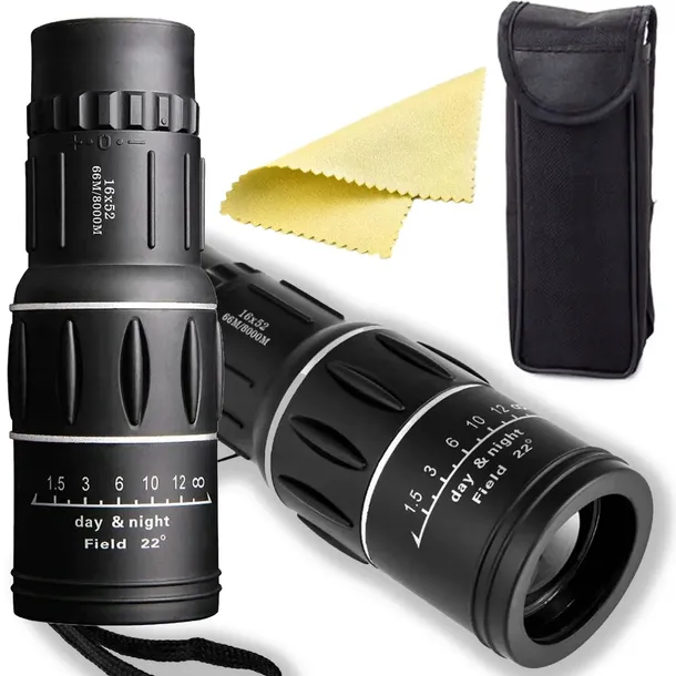 MONOKULAR LUNETA 16X52 Bak-4 DZIEŃ NOC LORNETKA SURVIVAL TURYSTYCZNA