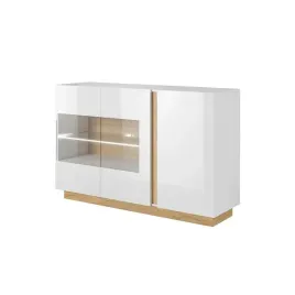 komoda-z-witryna-alto-138-bialy-polysk-dab-grand