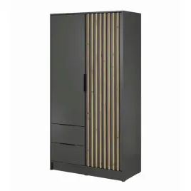 grafitowa-szafa-nelly-2d-z-szufladami-lamele