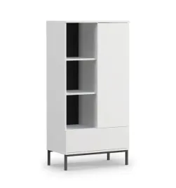 regal-na-ksiazki-z-szuflada-i-polkami-do-salonu-claw-70-x-140-cm-bialy