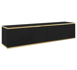 szafka-rtv-wiszaca-oro-135cm-czarna-gladkie-fronty