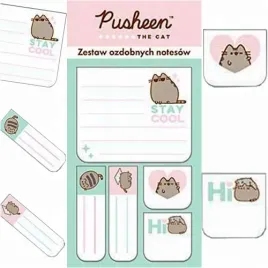 pusheen-karteczki-samoprzylepne-indeksujace-notesy-5x30k-kotek-znaczniki