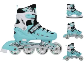 lyzworolki-nils-extreme-regulowane-biale-31-34-4-kolka-64-mm-82a