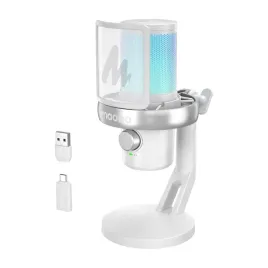 maono-dm40-pro-mikrofon-bezprzewodowy-usb-c-ai-rgb-gaming-vlog-pc-ps-bialy