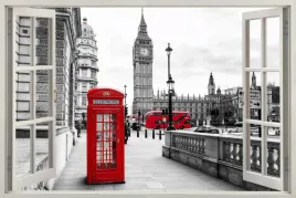 naklejka-na-sciane-do-salonu-widok-przez-okno-londyn-big-ben-ulica-120x80