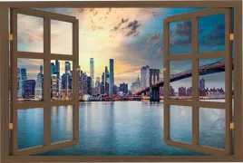 naklejka-na-sciane-widok-przez-okno-new-york-most-widok-miasto-90x60