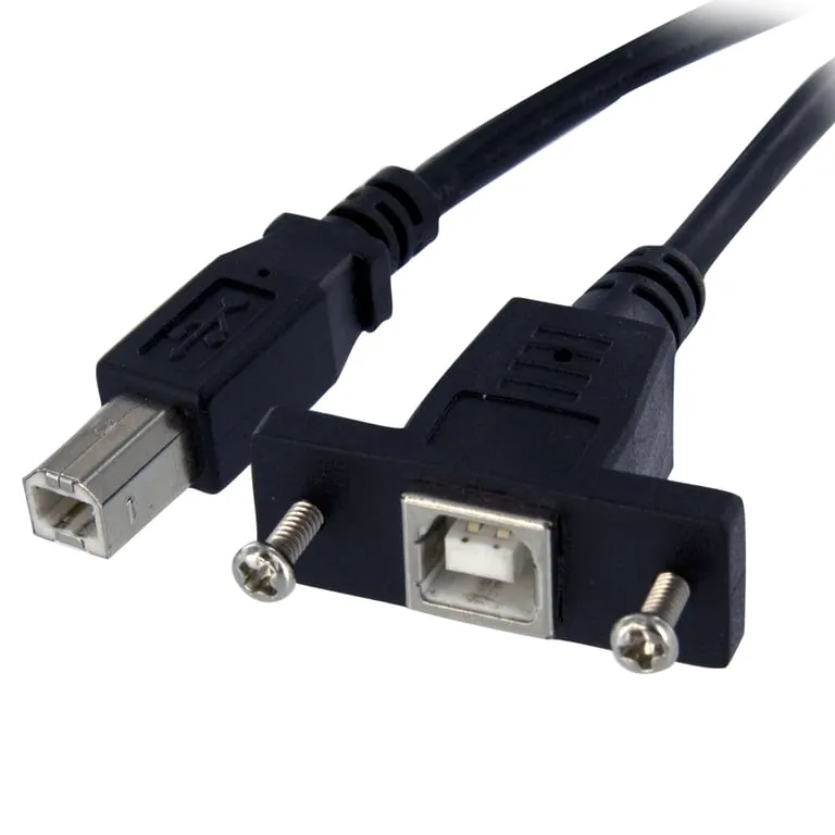 startech-usbpnlbfbm1-kabel-usb-usb-2-0-03-m-usb-b-czarny