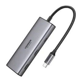 ugreen-cm498-hub-usb-c-7w1-2xhdmi-4k-60hz-2xusb-2xusb-c-pd-100w-aluminiowy