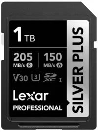 lexar-sdxc-professional-silver-plus-1tb-r205mb-s-w150mb-s-u3-v30-uhs-i