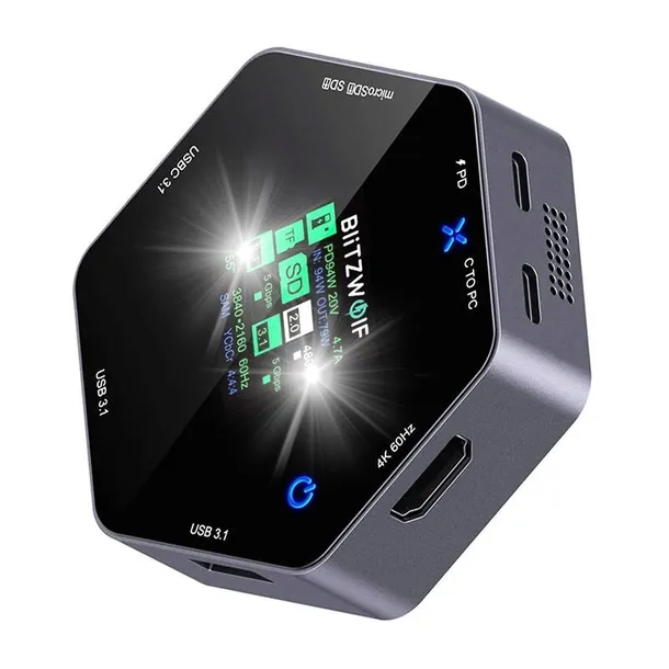 stacja-dokujaca-8w1-blitzwolf-bw-th16-usb-100w-lcd-smart-display-kod-producenta-bw-th16-waga-z-opakowaniem-0-2-kg
