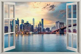 naklejka-dekoracyjna-widok-przez-okno-new-york-most-widok-miasto-120x80