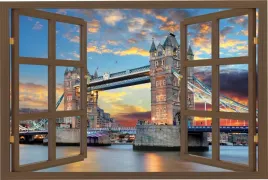 naklejka-na-sciane-widok-przez-okno-tower-bridge-most-londyn-150x100