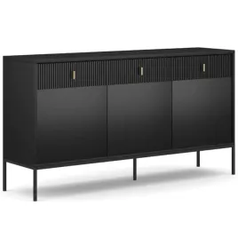 komoda-z-szufladami-duza-do-salonu-sypialni-ryflowana-czarna-marcos-154-cm