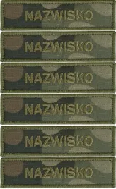 imiennik-wojskowy-nazwisko-na-mundur-name-patch-rzep-x-6-sztuk-wzor-2024