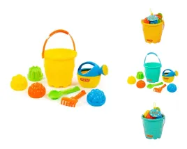zestaw-do-piasku-wiaderko-lopata-konewka-foremki-polesie-mix-kolorow
