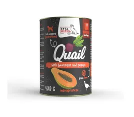 syta-micha-karma-mokra-dla-psa-przepiorka-z-burakiem-i-papaja-400g