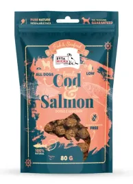 syta-micha-fish-and-seafood-przysmaki-dorsz-z-lososiem-dla-psa-80g