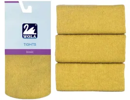 wola-rajstopy-gladkie-bawelna-140-146-zolte-yellow