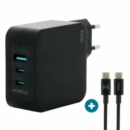 mobilis-charger-100w-2usb-c-1usba-gan-cable-100w-laptop-smartfon-table