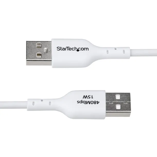 startech-usb2ac1mncwhe-kabel-usb-usb-2-0-1-m-usb-a-usb-c-bialy