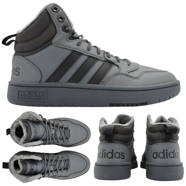 BUTY ZIMOWE DAMSKIE OCIEPLANE WYSOKIE ADIDAS HOOPS 3.0 MID GZ6683 r. 36 2/3