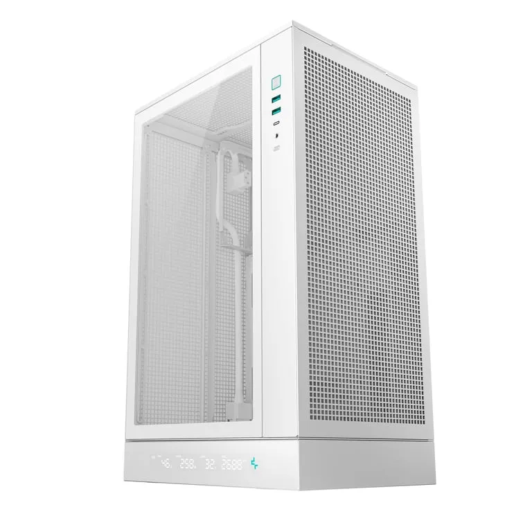 deepcool-ch270-digital-wh-mini-tower-bialy