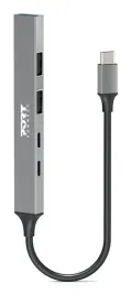 port-designs-900163-huby-i-koncentratory-usb-type-c-5000-mbit-s-srebrny