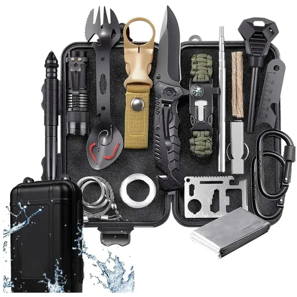 Niezbędnik wojskowy Multitool zestaw przetrwania 32w1 Survivalowy narzędzia