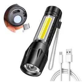 przenosna-akumulatorowa-latarka-cob-xml-led-metalowa-ladowana-z-usb-zoom