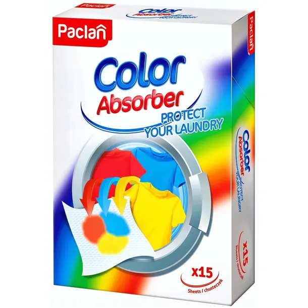 PACLAN Chusteczki Wyłapujące Kolor COLOR ABSORBER 15szt.