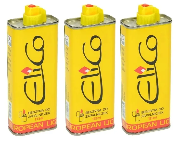 3 x Benzyna do zapalniczek paliwo Elico 133ml