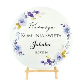 tablica-powitalna-na-komunie-dekoracja-sali-personalizowany