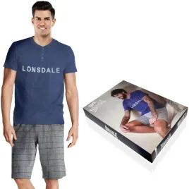 lonsdale-pizama-meska-krotka-22040-niebie-roz-l