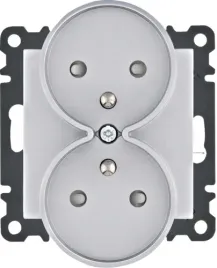 wl1342-gniazdo-z-uziemieniem-podwojne-kpl-z-przeslonami-lumina-srebrny