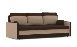 Zdjęcie produktu Kanapa Milton z FUNKCJĄ SPANIA Rozkładana Wersalka Gościnna Brąz Cappuccino