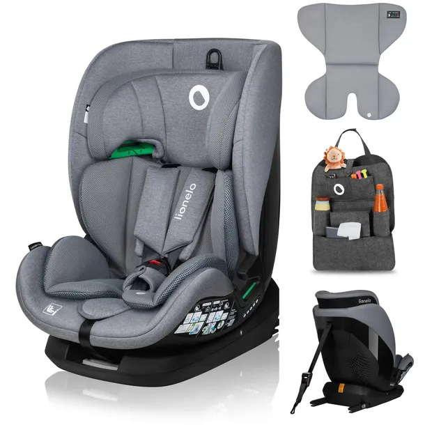 Fotelik samochodowy na lata 9-36kg 76-150cm isofix Lionelo Lavender i-size