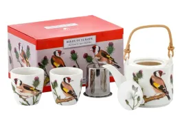 porcelanowy-dzbanek-600-ml-sitko-2-czarki-150-ml-szczygiel-polskie-ptaki