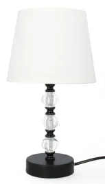 lampa-stolowa-dekoracja-glamour-ceramiczna-z-kloszem-szaro-biala-czarna