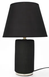 lampa-stolowa-dekoracja-glamour-ceramiczna-z-kloszem-lampka-nocna-czarna