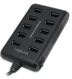 logilink-usb-2-0-10-port-hub-with-on-off-switch-480-mbit-s