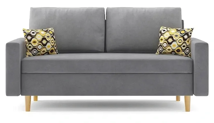Sofa ETNA 2-osobowa Funkcja Rozkładania na Wysokich Nóżkach skandynawska KOLORY