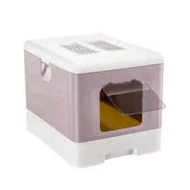 kuweta-dla-kota-skladana-ferplast-sahara-grey-pink-z-lopatka